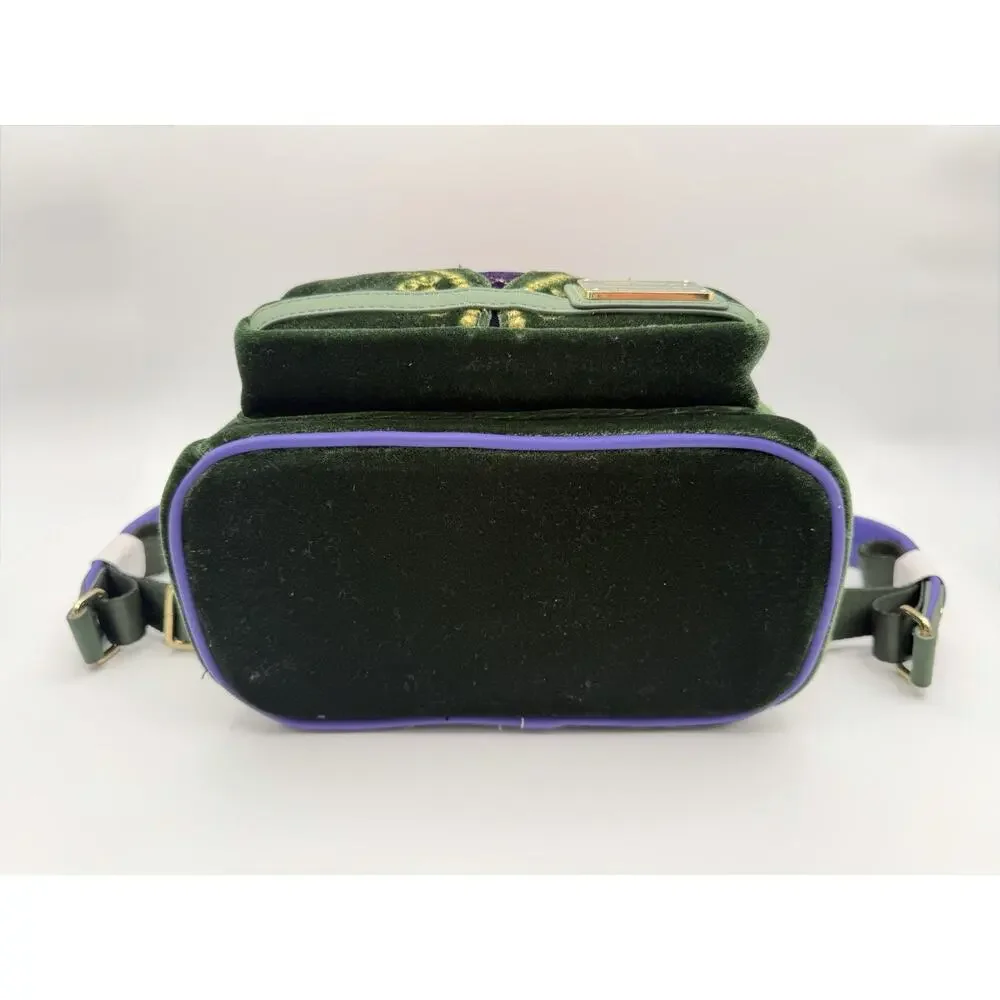 Loungefly Disney Hocus Pocus Green Velvet Winifred Mini Backpack Halloween NWT